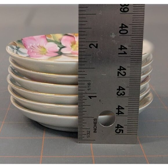 Noritake Azalea Butter Pat Plates Coupe 3 1/4" Porcelain - Picture 12 of 13